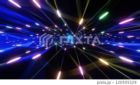 カラフルな光の背景 120505329