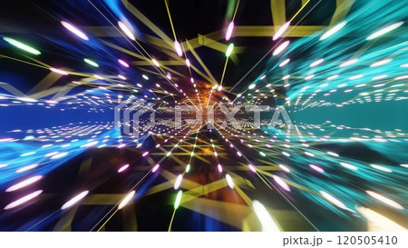 カラフルな光の背景 120505410