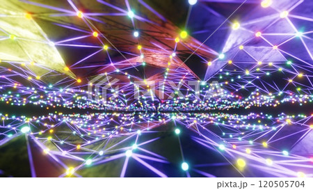 カラフルな光の背景 カラフルな光の背景 120505704
