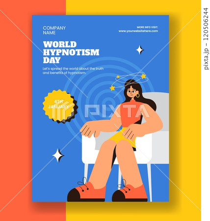 World Hypnotism Day Illustration in Cartoon Style for Social Media Vertical Poster World Hypnotism Day Illustration in Cartoon Style for Social Media Vertical Poster 120506244