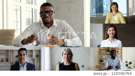 Different businesspeople take part in video call 120506764