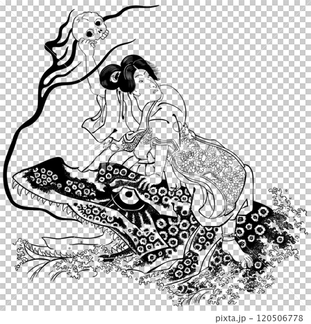 Utagawa Kunisada (Utagawa Toyokuni III and Toyokuni III) - Toyokuni Calligraphy Magic Contest Utagawa Kunisada (Utagawa Toyokuni III and Toyokuni III) - Toyokuni Calligraphy Magic Contest 120506778