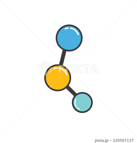 Chemical molecule laboratory icon Chemical molecule laboratory icon 120507137