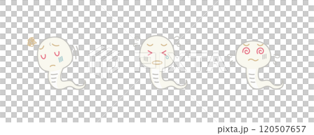 Snake illustration 3 types 04 Depressed, crying, confused (white) | Clip art Snake illustration 3 types 04 Depressed, crying, confused (white) | Clip art 120507657