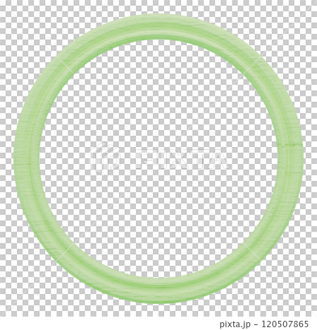 3D material_Wooden picture frame_Round_Yellow-green 120507865