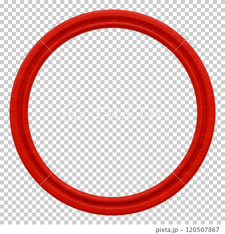 3D material_wooden picture frame_circle_red 120507867