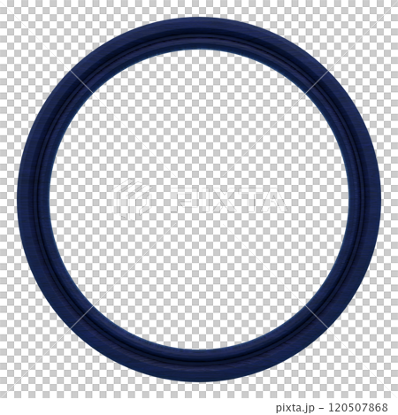 3D material_Wooden picture frame_Round_Blue 120507868