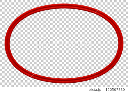 3D material_wooden picture frame_circle_red 120507880