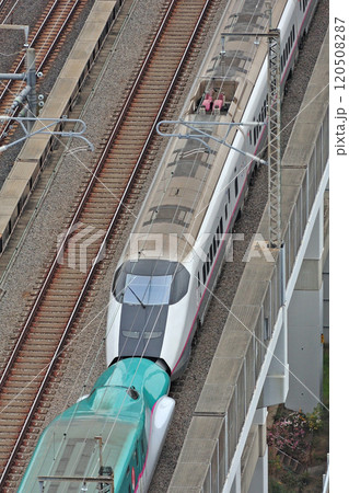 東北新幹線　大宮－上野　JR東日本　E5系　U9編成（仙台）＋E3系　R4編成（秋田）　はやぶさ 120508287