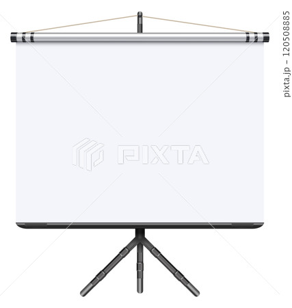 Whiteboard mockup. Blank presentation or marker paper board 120508885
