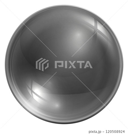 Realistic crystal orb. Glass sphere. Ball mockup 120508924