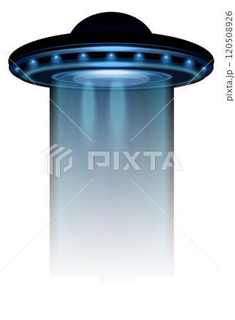 Ufo beaming light. Realistic futuristic teleport effect Ufo beaming light. Realistic futuristic teleport effect 120508926