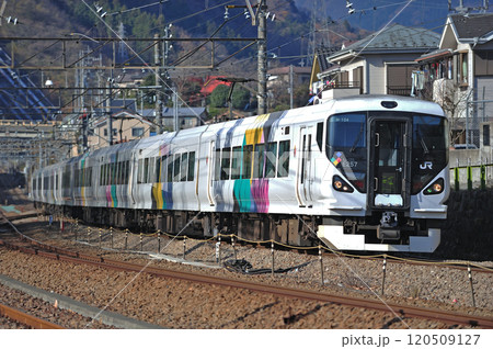 中央本線 上野原 JR東日本 E257系0番台 M-104編成(松本) あずさ かいじ 中央本線 上野原 JR東日本 E257系0番台 M-104編成(松本) あずさ かいじ 120509127