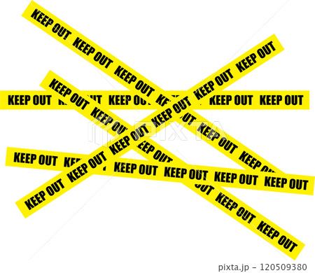 KEEP OUT 立ち入り禁止 帯イラスト KEEP OUT 立ち入り禁止 帯イラスト 120509380