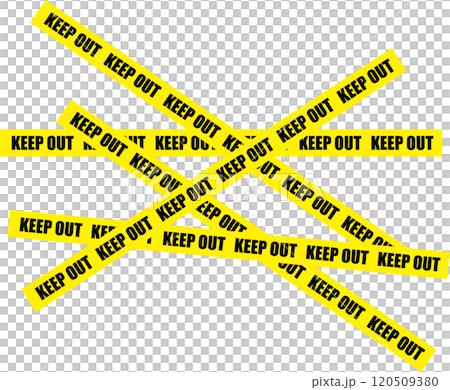 KEEP OUT 立ち入り禁止 帯イラスト KEEP OUT 立ち入り禁止 帯イラスト 120509380