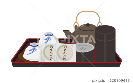 旅館のお茶セットのイラスト 120509438