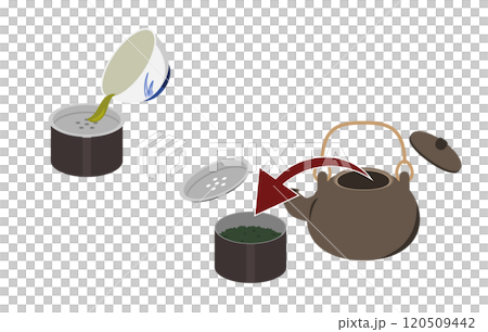 茶溢出的插圖 120509442