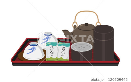 旅館のお茶セットのイラスト 120509443