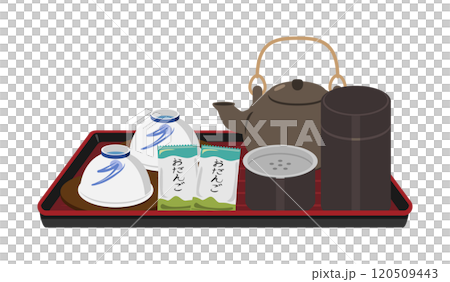旅館のお茶セットのイラスト 120509443