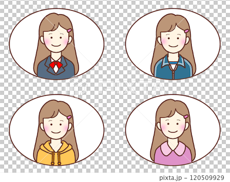 High school girl's daily outfit icon 120509929
