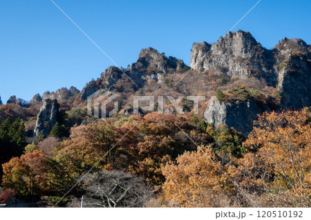 秋の妙義山 中之嶽の岩峰群 秋の妙義山 中之嶽の岩峰群 120510192