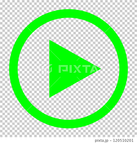 Video play button icon material Yellow green Line Video play button icon material Yellow green Line 120510201