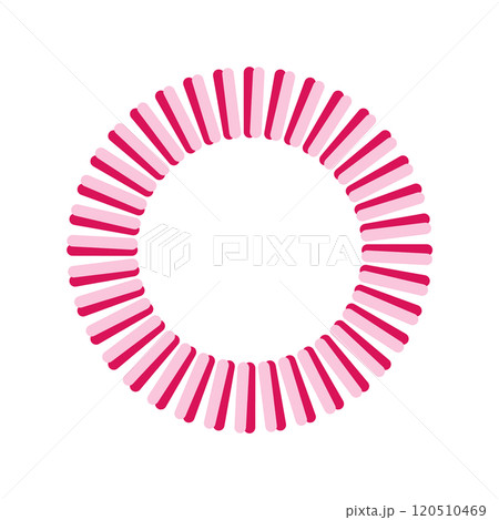 きゅんとする甘いピンクの円形フレーム - ピンク × ピンク きゅんとする甘いピンクの円形フレーム - ピンク × ピンク 120510469