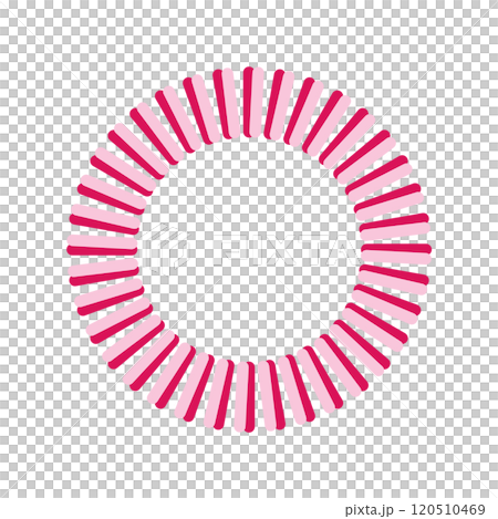 きゅんとする甘いピンクの円形フレーム - ピンク × ピンク きゅんとする甘いピンクの円形フレーム - ピンク × ピンク 120510469