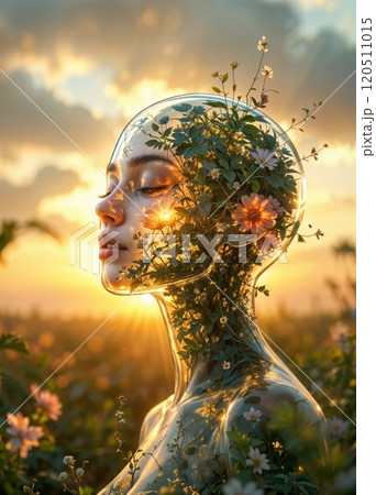 Portrait of a woman-nature. 120511015