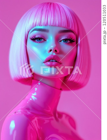 Image of pink-haired girl. 120511033