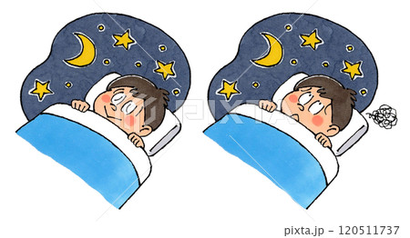 眠る男の子と眠れない男の子 120511737