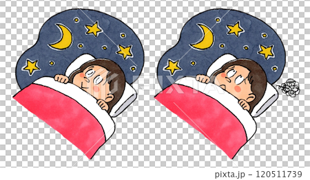 一個睡覺的女孩和一個睡不著的女孩 一個睡覺的女孩和一個睡不著的女孩 120511739