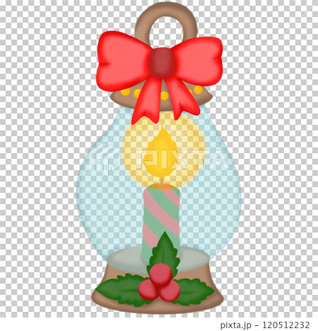 Cute cartoon lantern, perfect for Christmas decorations. 120512232