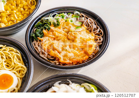レンジで作るかきあげ蕎麦 レンジで作るかきあげ蕎麦 120512707