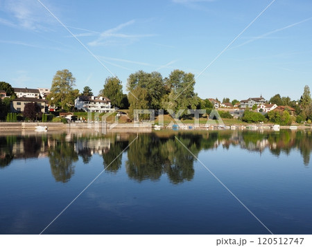 Environment of Rhine River in European STEIN AM RHEIN town in SWITZERLAND Environment of Rhine River in European STEIN AM RHEIN town in SWITZERLAND 120512747