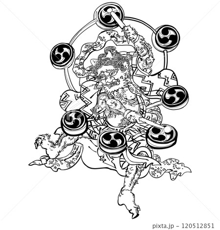 雷の子-歌川国貞(三代目歌川豊国・豊国三代) 120512851