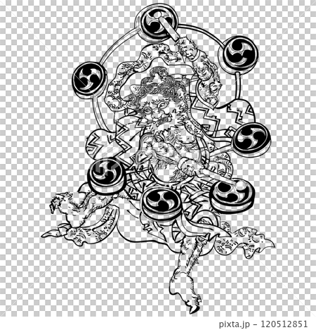 雷の子-歌川国貞(三代目歌川豊国・豊国三代) 120512851