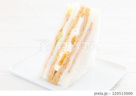 おいしいハムチーズサンドとたまごサンドとツナサンドのミックスサンド 120513000