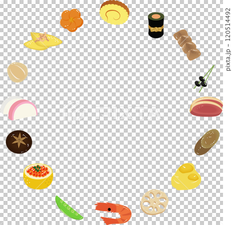 おせち料理フレーム おせち料理フレーム 120514492