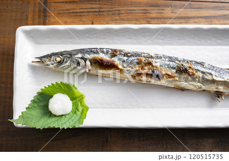 サンマの塩焼き サンマの塩焼き 120515735
