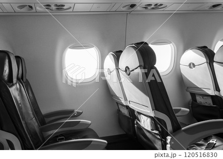 Seats in the Airplane Cabin Seats in the Airplane Cabin 120516830