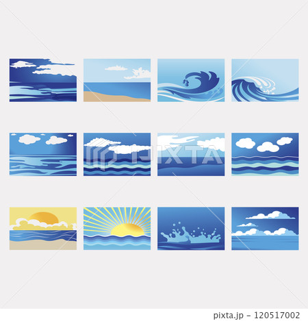 collection of abstract background of sea view collection of abstract background of sea view 120517002