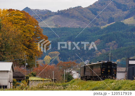 ゆふ高原の風景を楽しめる特急「かんぱち・いちろく」 ゆふ高原の風景を楽しめる特急「かんぱち・いちろく」 120517919