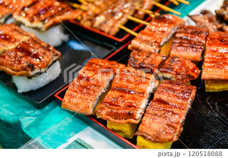 Japanese eel grilled with rice bowl or Unagi don - Japanese food 120518088