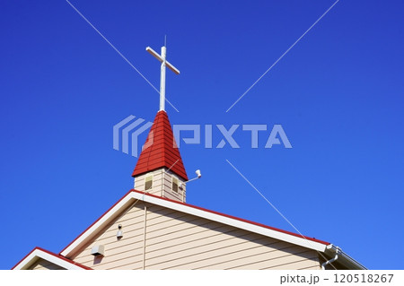 赤い屋根の教会 120518267