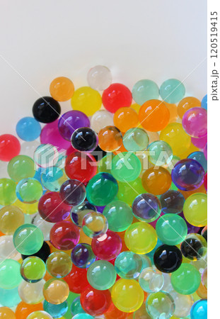 Heap Of Colorful Orbeez Balls On White Background Stock Photo For Vertical Story Heap Of Colorful Orbeez Balls On White Background Stock Photo For Vertical Story 120519415