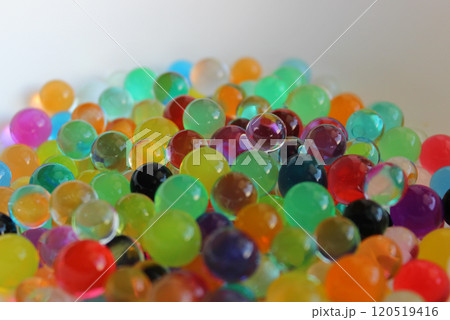 Heap Of Multicolor Gel Balls Isolated On White Heap Of Multicolor Gel Balls Isolated On White 120519416