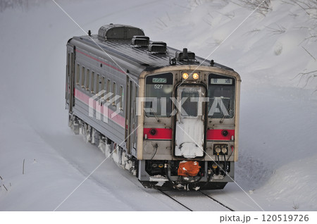 宗谷本線　智恵文－日進　JR北海道　キハ54-527（旭川） 120519726