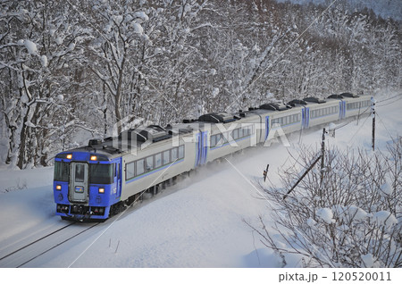 宗谷本線 日進-智恵文 JR北海道 キハ183系 キハ183-1503 サロベツ 宗谷本線 日進-智恵文 JR北海道 キハ183系 キハ183-1503 サロベツ 120520011