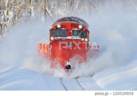 宗谷本線 智恵文-日進 JR北海道 DE15-2521(旭川) 常時排雪列車 ラッセル 宗谷本線 智恵文-日進 JR北海道 DE15-2521(旭川) 常時排雪列車 ラッセル 120520058